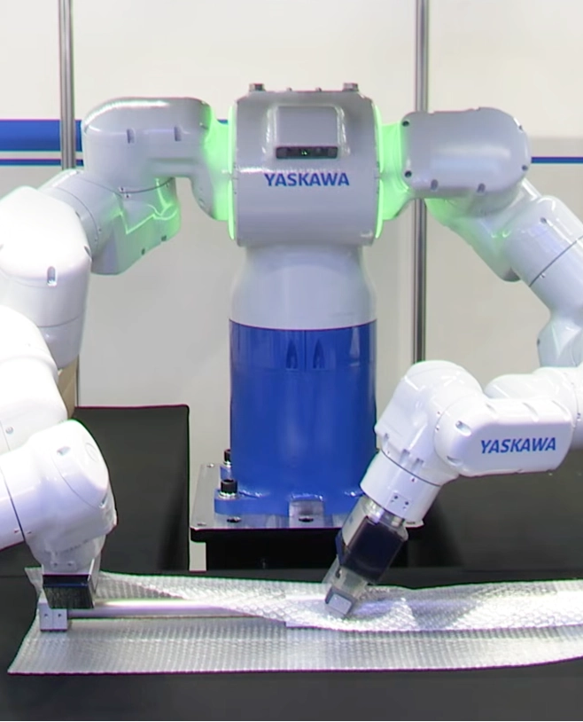 Automation of Packaging Operations Using a Dual-Arm AI Robot