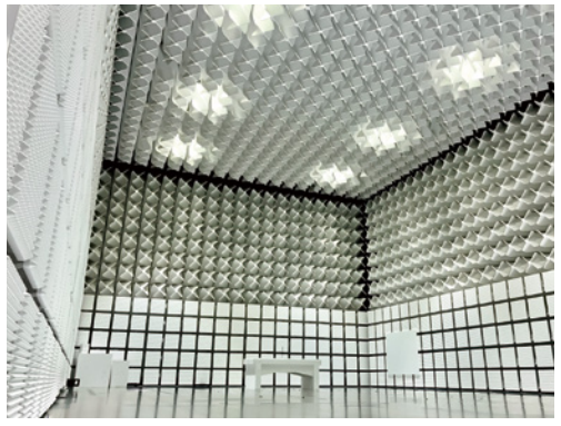 Interior of EMC test building